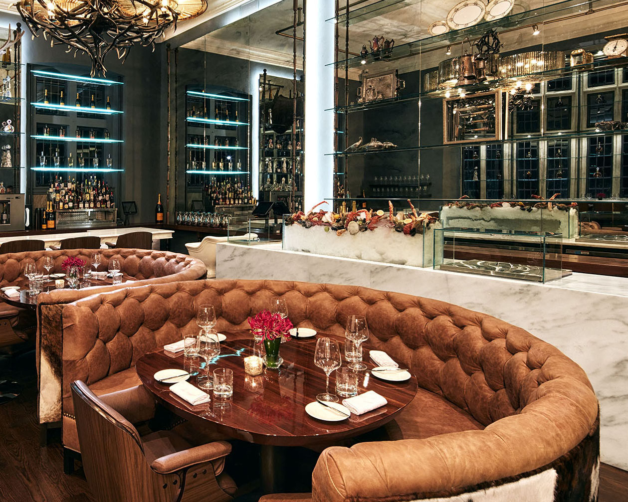 BlueBlood steakhouse, a luxurious restaurant